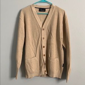 Made in Italy men’s tan Cardigan